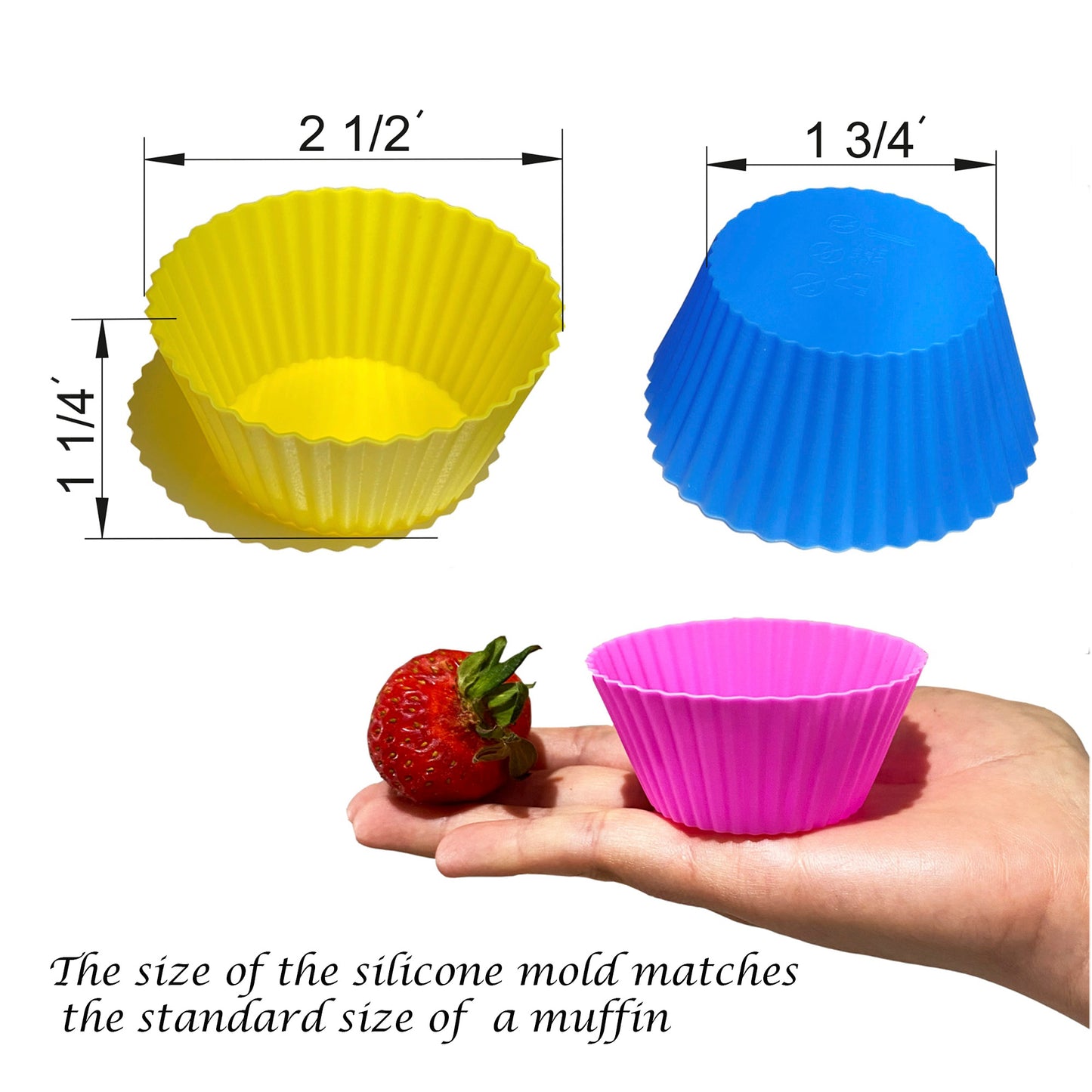 R HORSE 36Pcs Silicone Cupcake Liners Multicolor Flower Shapes Silicone  Baking Cups Non-Stick Muffin Liners Washable Muffin Molds Reusable Silicone
