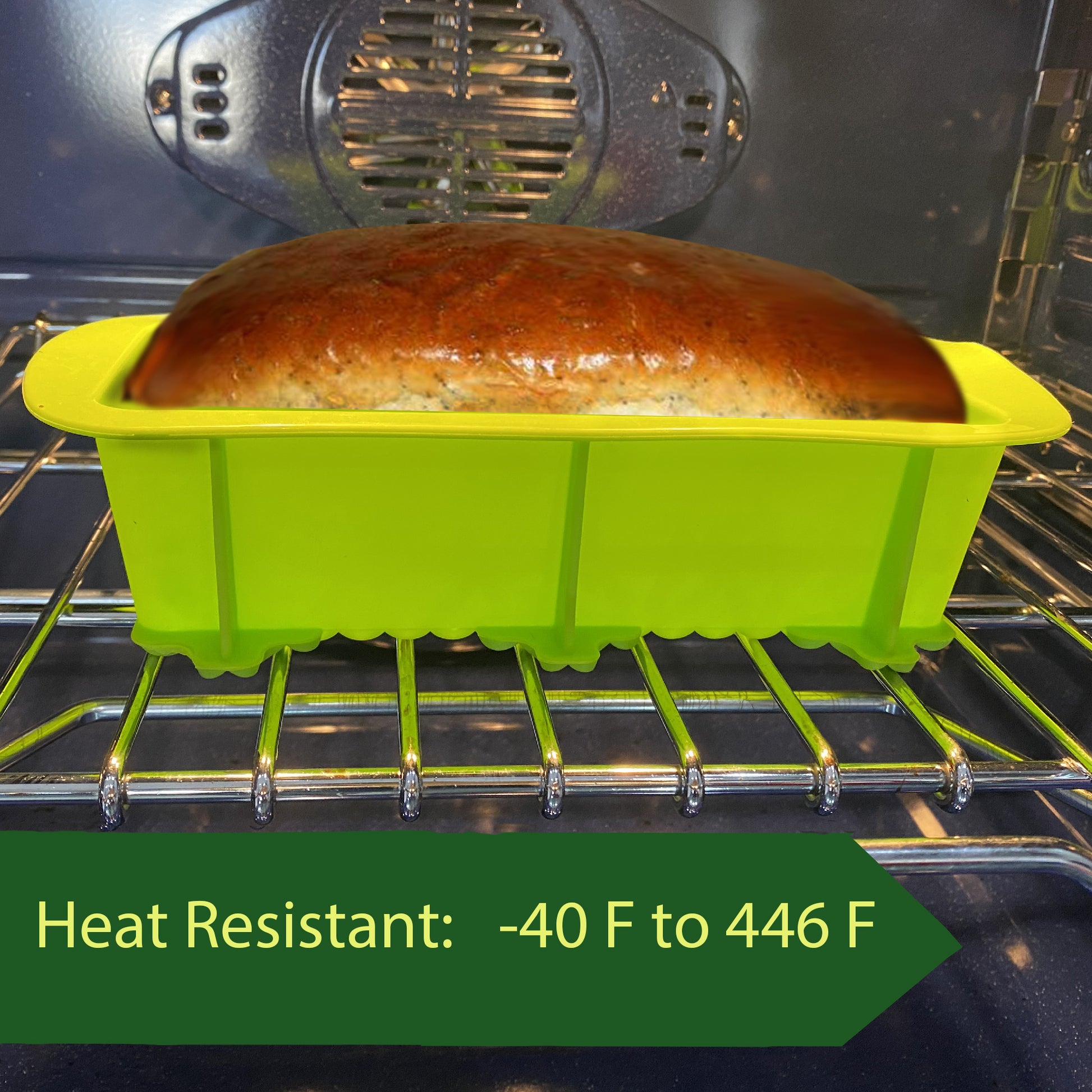 Nonstick Premium Silicone Loaf and Bread Pan By Clearfinn